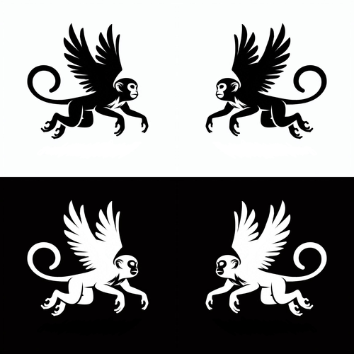 Wizard of Oz Flying Monkey Die Cut Car Laptop Vinyl Sticker Decal Left or Right - Picture 5 of 5
