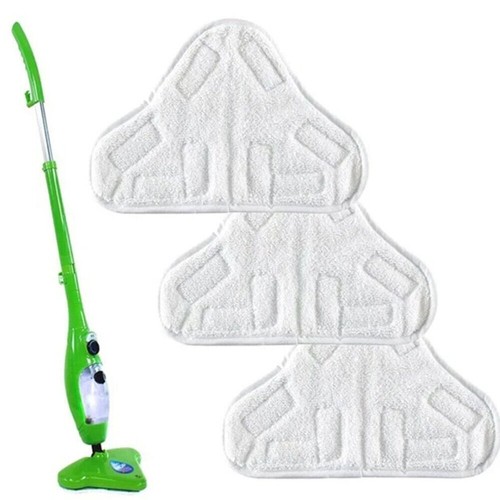 Brand New H20 H2O StickOn White (X5 Steam Mop) Washable Cleaning Pads Microfiber - Picture 11 of 18