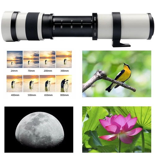Manual Zoom Lens With T2 Ring Adapter for Sony Canon Nikon Pentax Olympus Camera - Picture 14 of 26