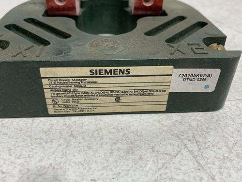 Siemens N03SJD Circuit Breaker Assembly Neutral Sensing Transformer 300Amp - Picture 2 of 5