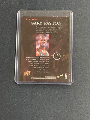 1997-98 Skybox Premium Silky Smooth Gary Payton Seattle Supersonics 3 - Picture 2 of 2