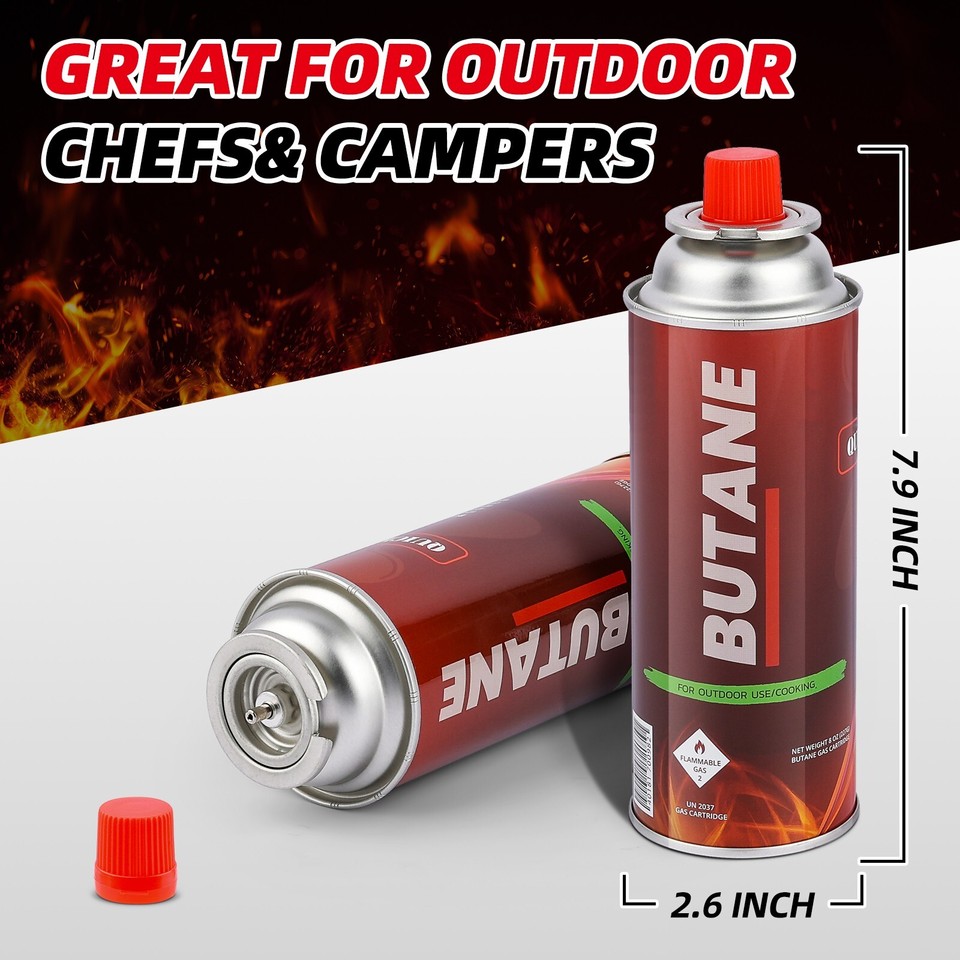 Butane Fuel Canisters ( 8 OZ) For Portable Camping Stoves (28 counts ...