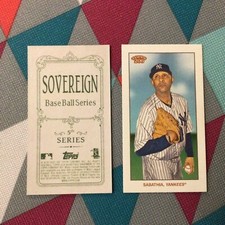 CC Sabathia Yankees (98 made of each) Sovereign Back 2020 topps T206 series 5