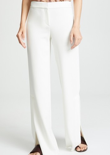 High Slit Admiral Crepe Pants white 