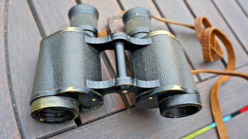 Russisches Fernglas 1941 Strichplatte Hammer & Sichel 6x30 Lederschutz ORIG. WW2 - Bild 8 von 13