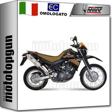 terminale hom open doppio terminale oval inox mivv per yamaha xt 660 x 2009 09