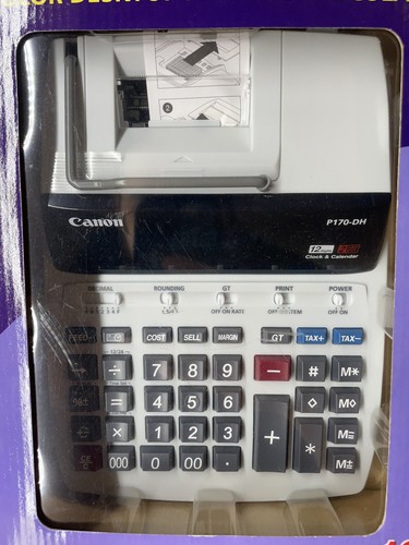 Canon P170-DH Tischrechner 12 Ziffern/2 Farben großes Display Druck Neu - Bild 5 von 5