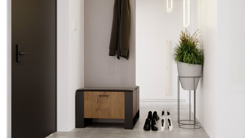 MRBLS Schuhschrank mit Sitzbank - Schuhregal Schuhbank Geschlossen (74-106 cm) - Bild 52 von 117