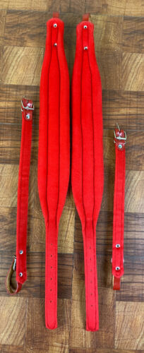 Correas Marca Hohner Para Acordeón. Hohner Accordion Straps. ACC5 Red 3" wide - Picture 4 of 7