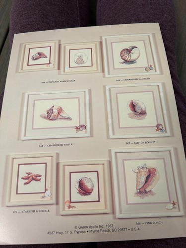 VARIOUS DESIGNERS Ocean, Nautical, Sealife, Beach themed X- stitch charts U-PICK - Picture 20 of 83