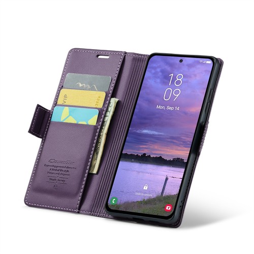 For Samsung Galaxy S25 Plus PU Leather Cards Holder Wallet Purse Case - 第 17/39 張圖片