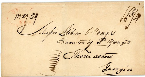 FLORIDA TERRITORY-QUINCY FLO.(Faint Red Oval) MAY/29-1835(dateline)-Gadsen Count - Picture 1 of 6