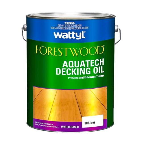 Wattyl Decking Oil PRO Water Based 10L Natural Timber Outdoor Wood Deck 10ltr - Picture 5 of 5