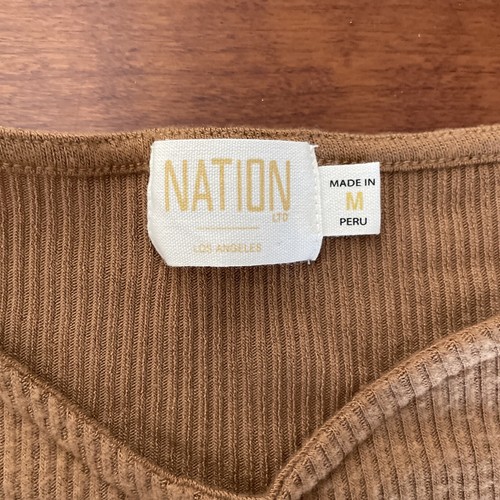 Nation LTD NWT Long Slv Knit Top. Sz M - Picture 2 of 7