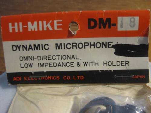 Vintage HI-MIKE Dynamic Microphone (DM-18) OMNI-DIRECTIONAL With Holder (JAPAN) - Picture 2 of 11