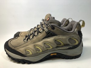 Merrell Women S Radius Hiking Camping Shoes Size 7 5 Grey Leather 86178 Ebay