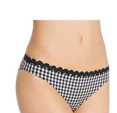 Shoshanna Scalloped Gingham Print Bikini A Top, M Bottom - Picture 5 of 11
