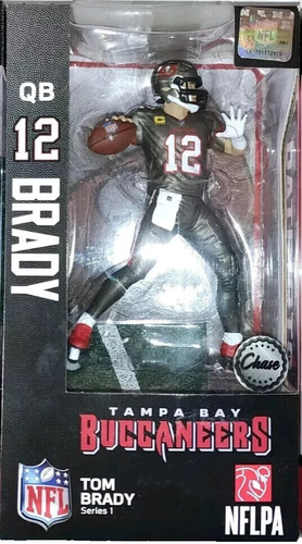 Tom Brady Tampa Bay Buccaneers Silver CHASE Figure Dragon Series 1 FREE SHIP!