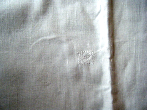 Victorian linen flat sheet Broderie Anglaise Needle &double ladder lace mono BD - Picture 9 of 9