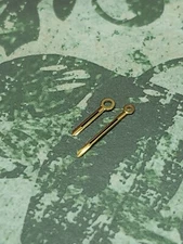 Set Of Factory NOS Bulova Accutron 214, 218 & 219 Gilt W/Black Fill Baton Hands