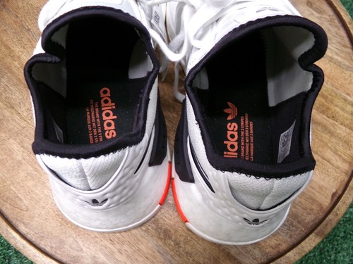 adidas Mens NMD_G1 Crystal White Grey Solar Red Shoes Sneakers Size 7.5 US - Picture 10 of 12