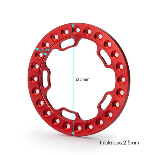 4 pezzi anello blocco perline ruota 1,9" 2,2" ricambio per 1/10 RC assiale SCX10 TRX-4 D90 - Foto 39 di 59