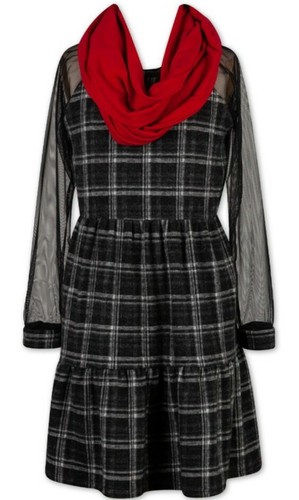 Lots Of Love ❤️ Girls Plaid Dress For Age 6 Black - Picture 7 of 7