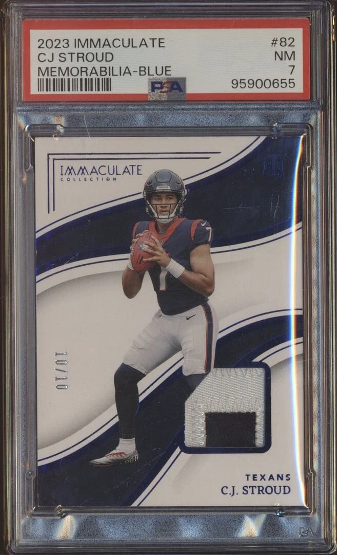 CJ Stroud Panini Immaculate Collection #82 Memorabilia-Blue
