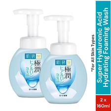 Hada Labo Gokujyun Super Hyaluronic Acid Face Wash Cleansing Foam Twin 2x160ml 