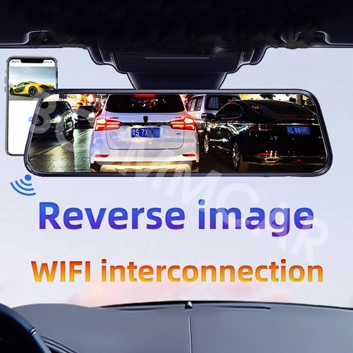 1080P Dash Cam Car Mirror DVR Video Recorder Front Inside Back Cameras G-Sensor - Foto 5 di 14