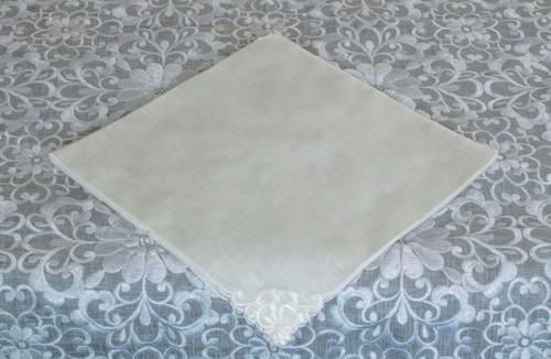 72x126'' White Embroidery Organza Floral Tablecloth 12 Napkins Wedding Bridal - Picture 4 of 4
