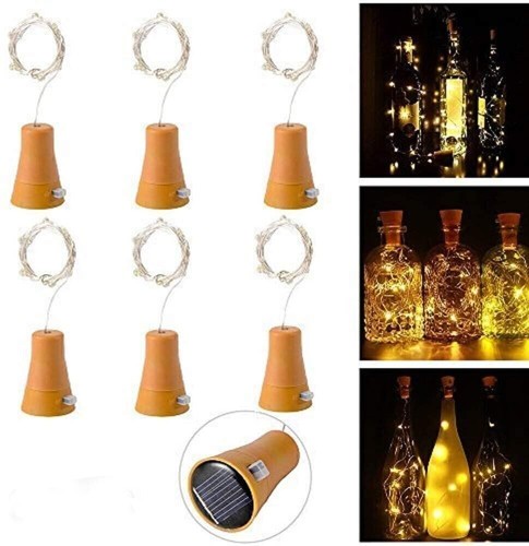 6/12x Solar Wine Bottle Fairy String Light Cork 10/20LED Party Xmas Home Wedding - Picture 10 of 19