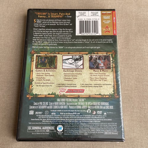 Walt Disney: Tarzan 1 & 2 (II) (DVD 2-Film Set NEW) Animated Adventure Musical + - Picture 4 of 14