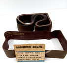 2" x 25 1/2" GP-SPL Sanding Belts 120 Grit Lot of 10 Aloxite Fast Cut Cloth Vtg.