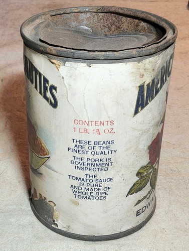 RARE ANTIQUE EDWARD V. STOCKHAM HAVRE DE GRACE, MD LABELED CAN AMERICAN BEAUTIES - Picture 2 of 14