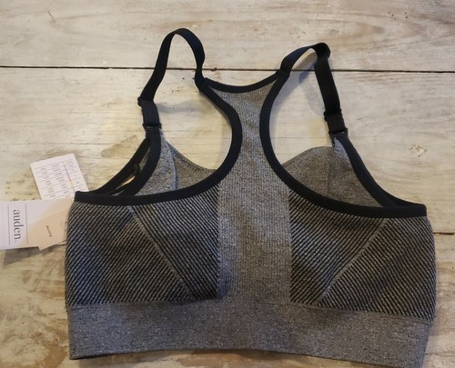 Nursing Bra Lined Yoga Racerback Bra Gray Black Size Small New with tags - Picture 4 of 4