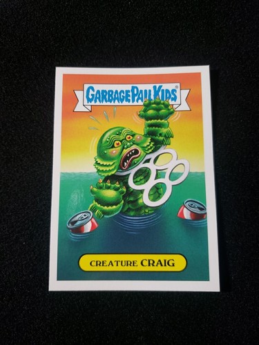 CREATURE CRAIG 2018 Garbage Pail Kids Horror-ible CLASSIC MONSTER 10b GPK - Picture 1 of 4