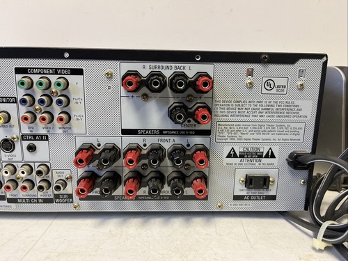 Sony Model STR-DE697 - 7.1 Dolby Pro Logic Receiver Home Theater W/ Speakers - Picture 13 of 16