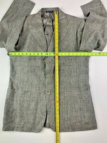 PAL ZILERI Pull Mens 100% Linen Unstructured Sports Blazer Coat Size 50 (40R) - Picture 8 of 10