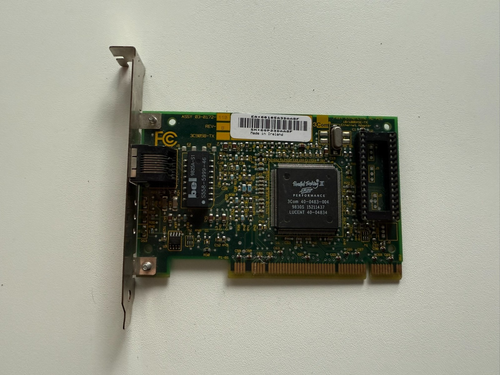 3Com 3CSOHO100-TX 10/100 PCI Ethernet Network Card | Fast Ethernet | RJ-45 | - 第 1/3 張圖片