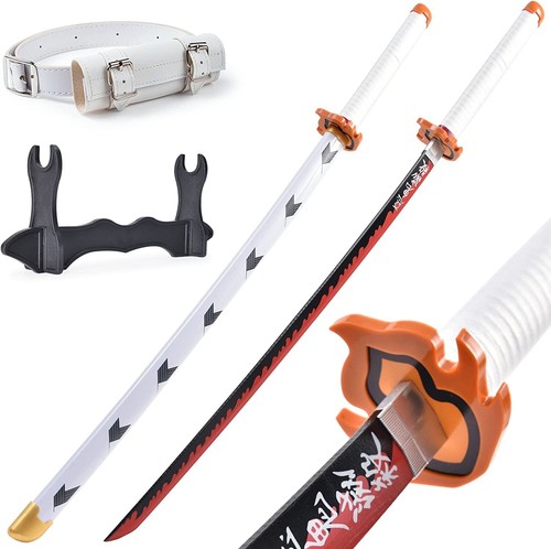 41" Demon Slayer Sword with Display Stand & Belt Cosplay,Collection Blade Anime - Picture 1 of 7