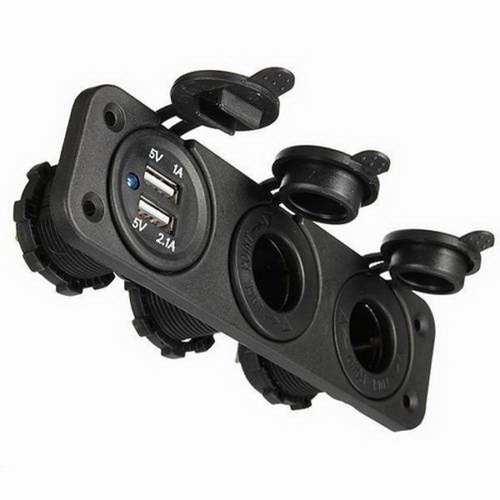 DC 12V 3 Port Car Charger Socket Splitter Cigarette Lighter Adapter USB Plug 30