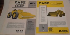 Case Model W-9 4-wheel-drive Loader Vintage Brochure Sheets