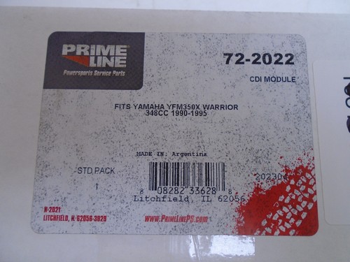 PRIME LINE 72-2022 ATV CDI MODULE YAMAHA YFM350X WARRIOR 348CC 1990-1995 - Picture 2 of 6