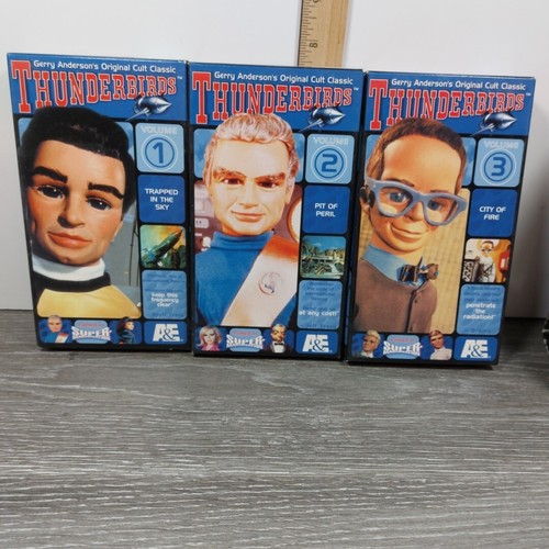 Thunderbirds Set 1-3 VHS set-Original Cult Classic-animated-sci-fi Tested - Picture 5 of 12