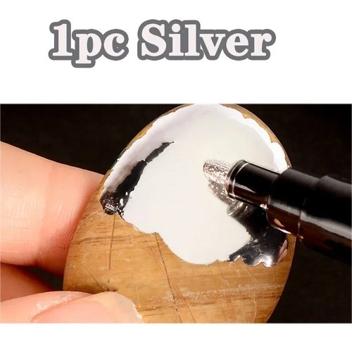 Rotuladores de espejo de cromo líquido impermeables hágalo usted mismo pluma de pintura pluma artesanal - Imagen 7 de 11