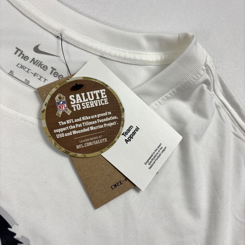 Chicago Bears Nike Mens Salute To Service Dri Fit T Shirt White Sz XL NFL NWT - Picture 7 of 9