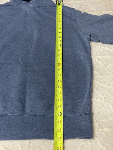The North Face Herren Hoodie Small Bear Graphic Logo Heather Blue Sweatshirt - Bild 9 von 10