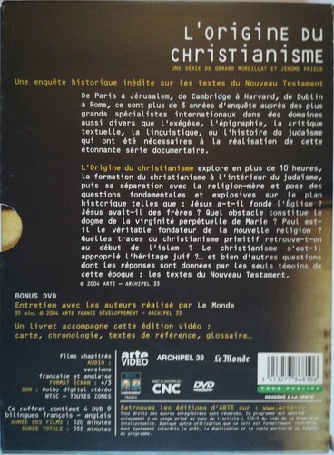 L'Origine du Christianisme Coffret 4 DVD + livret - Picture 2 of 2
