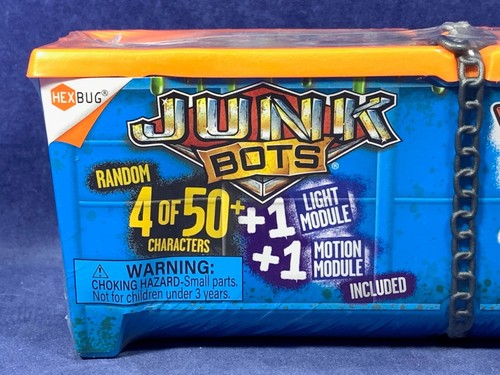 3 HexBug JUNKBOTS INDUSTRIAL DUMPSTER - 12 Figures MYSTERY PACK Over 150 Pieces - Picture 5 of 12